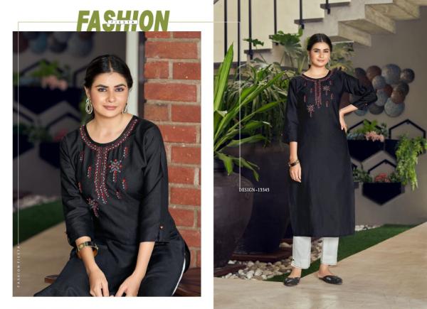 Kalaroop Parin Embroidery Weaving Fancy Designer Kurti Collection